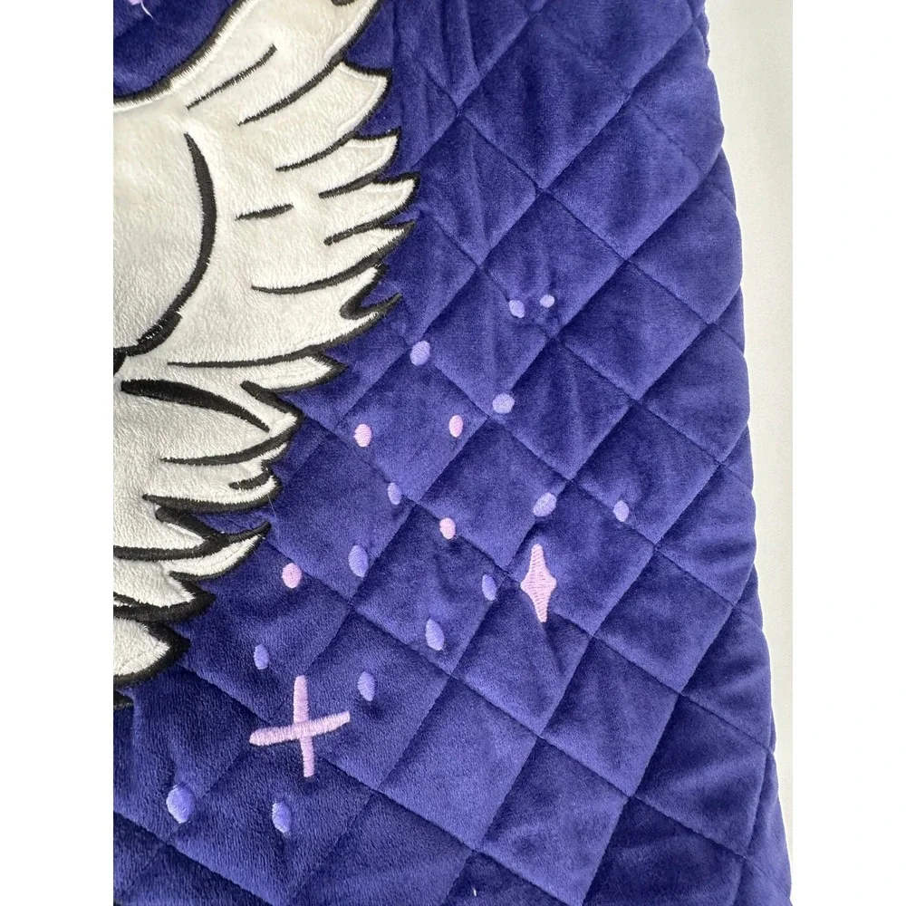 Vera Bradley Harry Potter Hedwig Purple Quilted Velvet Tote Bag Celestial Owl - Picture 3 of 12